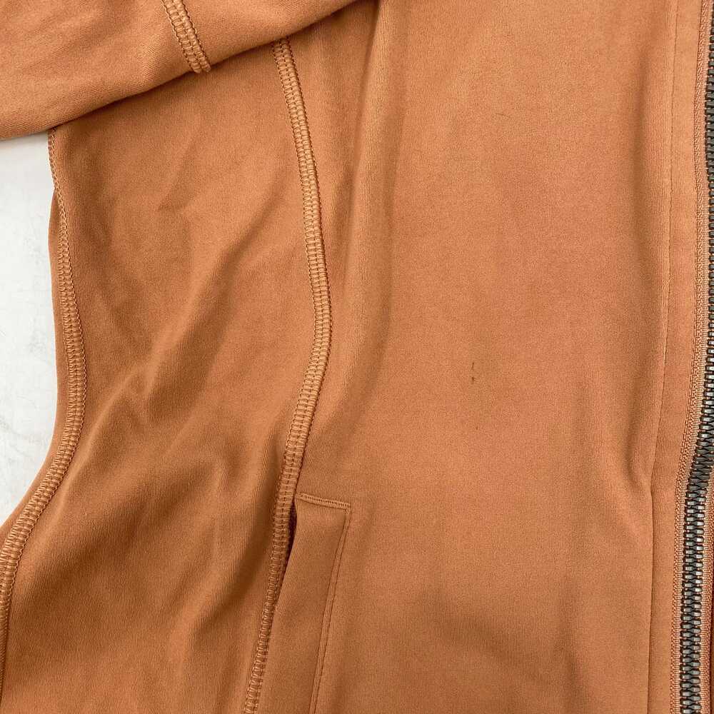 lululemon Orange Desert Sun Hooded Nulu Define Zip-Up Jacket | Regular Size 10 - Picture 8 of 9